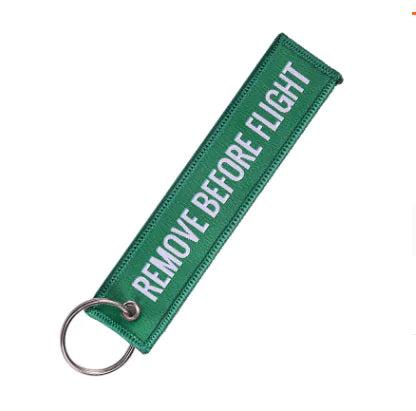1PC Colorful Aviation Gift Keychain "Remove Before Flight"