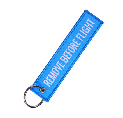 1PC Colorful Aviation Gift Keychain "Remove Before Flight"