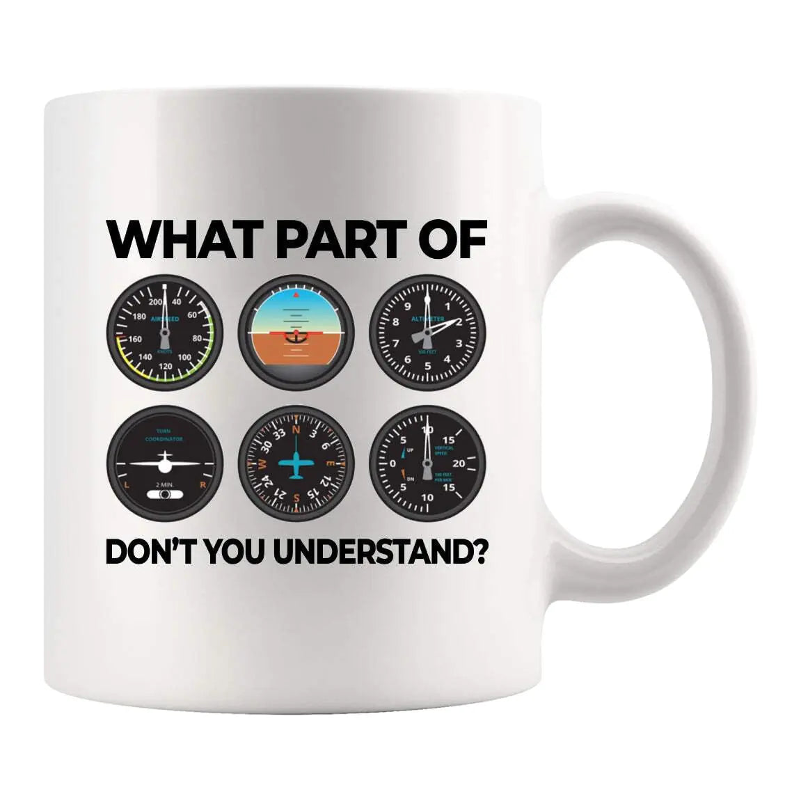 Pilot Gifts Aviation Ceramic Mug (White)