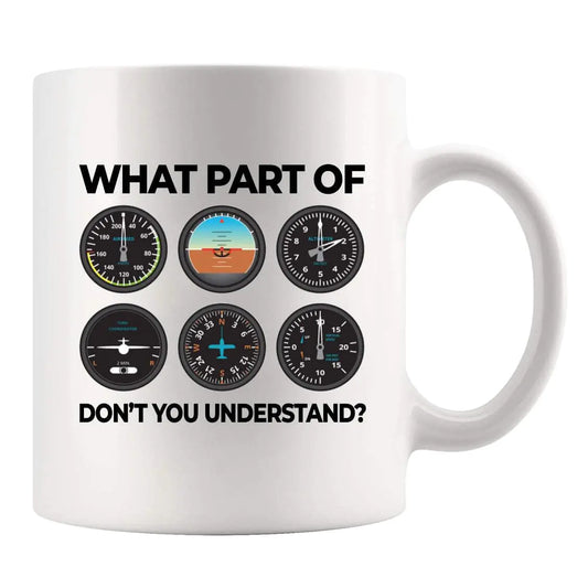 Pilot Gifts Aviation Ceramic Mug (White)