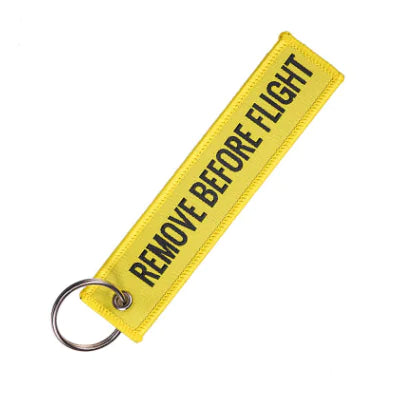 1PC Colorful Aviation Gift Keychain "Remove Before Flight"