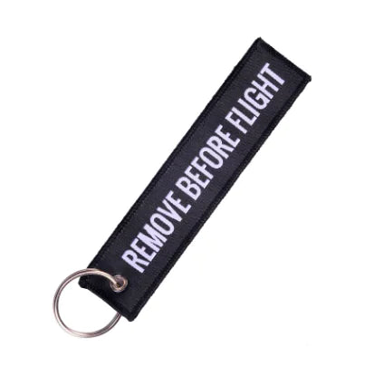 1PC Colorful Aviation Gift Keychain "Remove Before Flight"