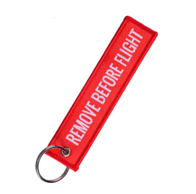 1PC Colorful Aviation Gift Keychain "Remove Before Flight"